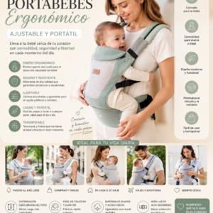 Portabebés Ergonómico Ajustable Premium